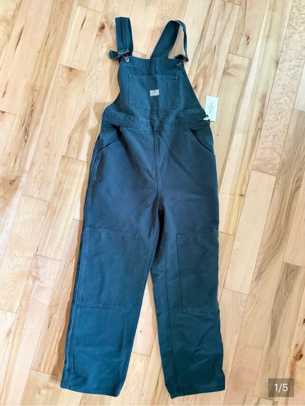 Hey gang canvas green Utility Denim Overalls